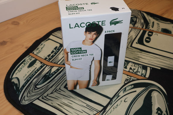 Lacoste Crew Neck Tee 3-Pack (Medium)