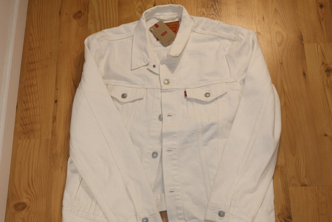 Levi's White Jeans Jacket (Large)