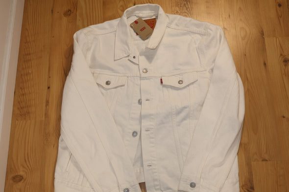 Levi's White Jeans Jacket (Large)