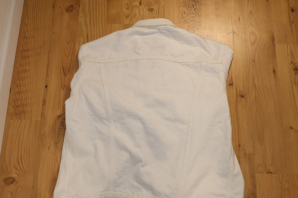 Levi's White Jeans Jacket (Large)